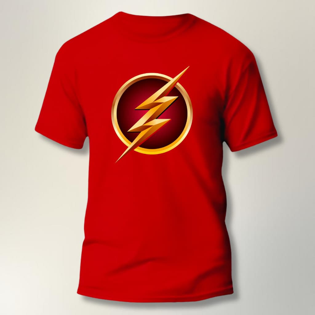 Camiseta Infantil Estampada Flash Camiseta 100% Algodão 1 ao 16