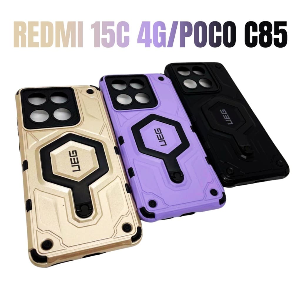 Capa Capinha de celular compatível com Redmi 15C 4G e Poco C85 Armadura