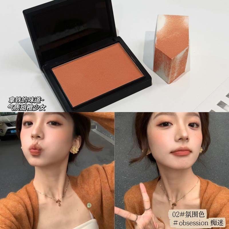 Este tempo eu realmente escavação tesouro!!!Blush facial leve, baixa saturação, cor de expansão rosa, desejo puro, nicho
