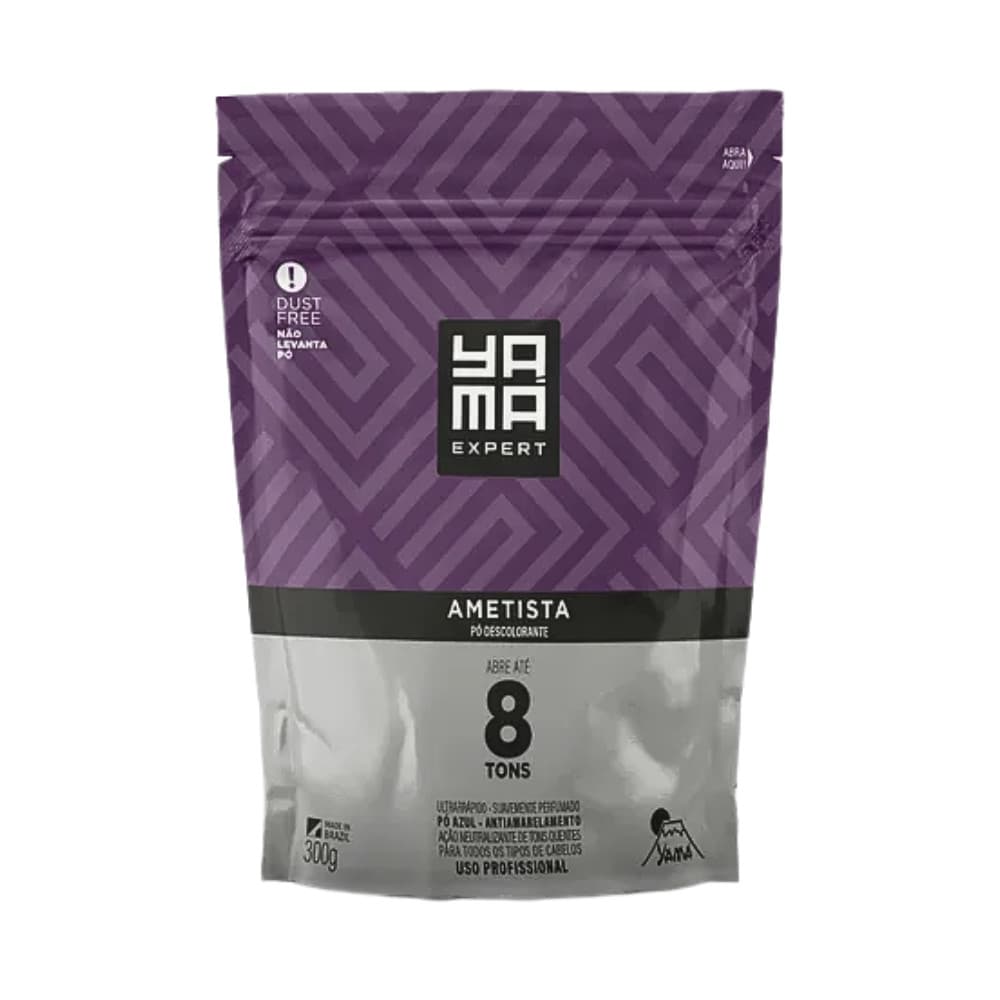 Pó Descolorante Ametista 300g Yamá Anti - Amarelamento   8 TONS  3GR