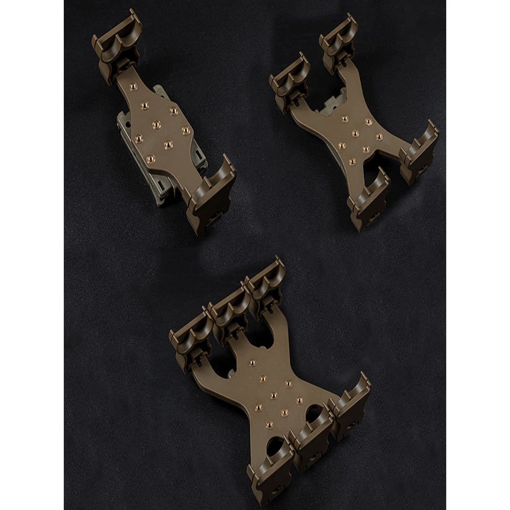 Tático poroso ajustável ao ar livre clipe traseiro fivela cinto colete disponível modelo de bala quadro de fixação manga