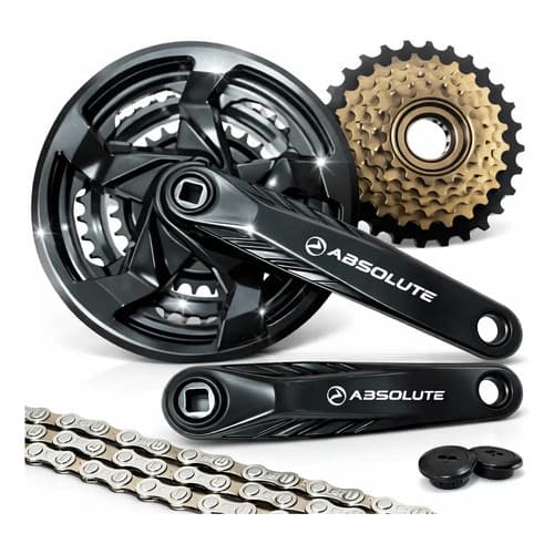Kit Relação 21v Pedivela Absolute Catraca 7v Corrente Bike