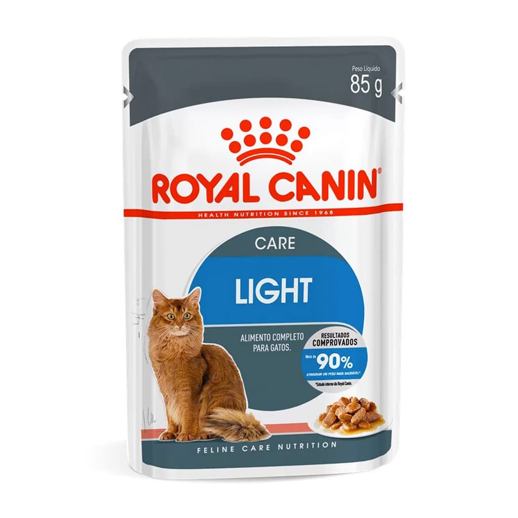 Ração Úmida Royal Canin para Gatos Light Sachê - 85g
