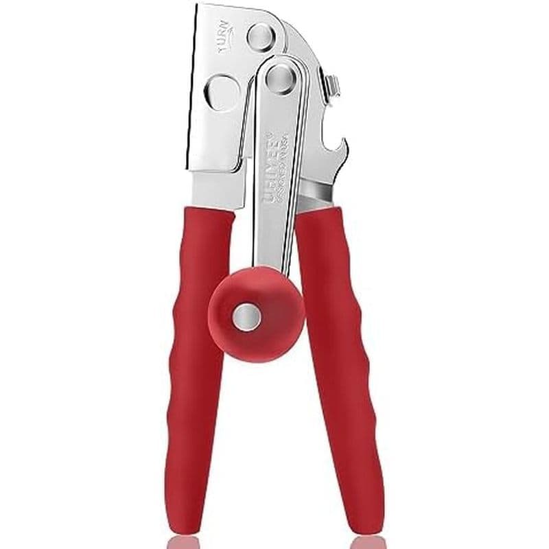 Abridor De Latas Comercial , Com Manivela UHIYEE Manual Resistente Alças Extralongas Confortáveis , Botão Grande , Portá