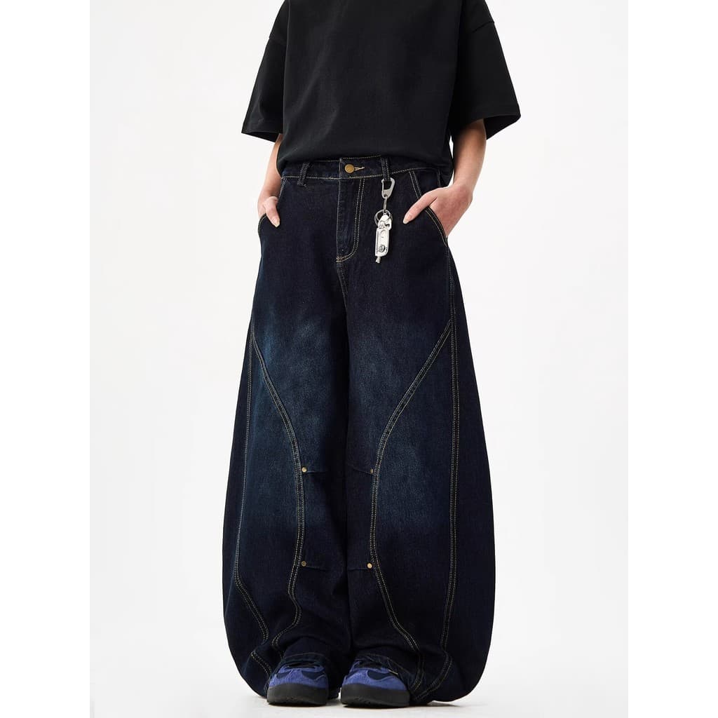 Calças jeans Largas Masculinas , Soltas De Perna Larga Casuais Da Moda