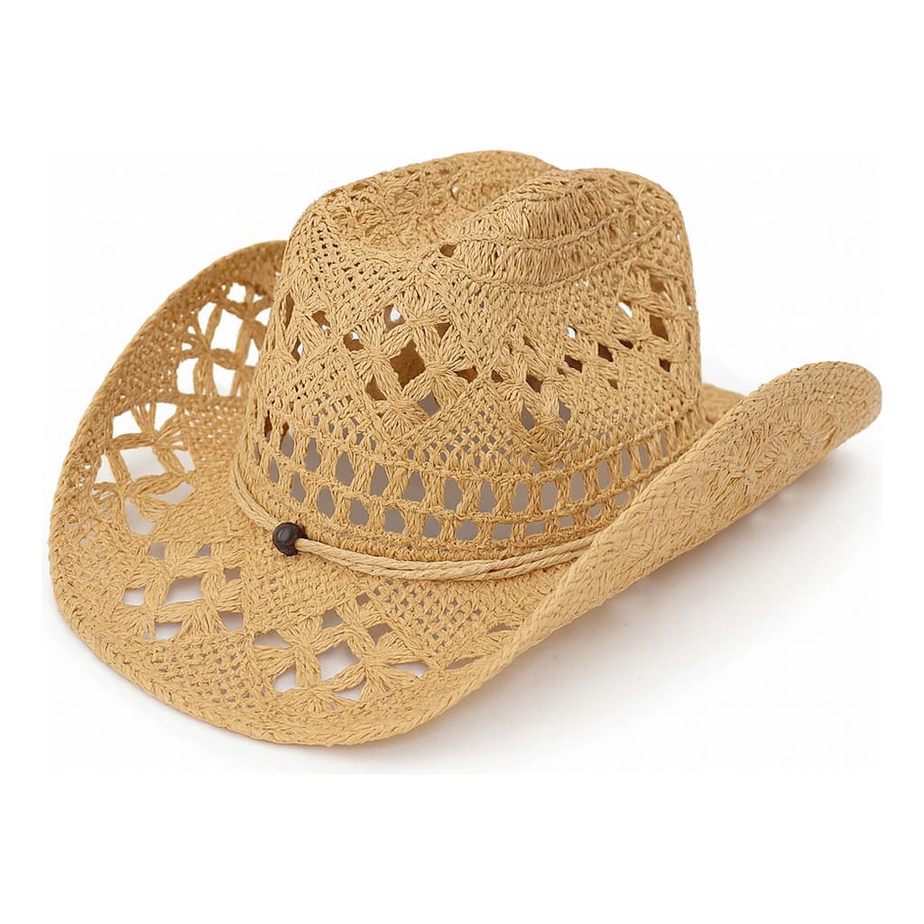 Chapéu Country Estilo Virginia Modelável Praia De Palha