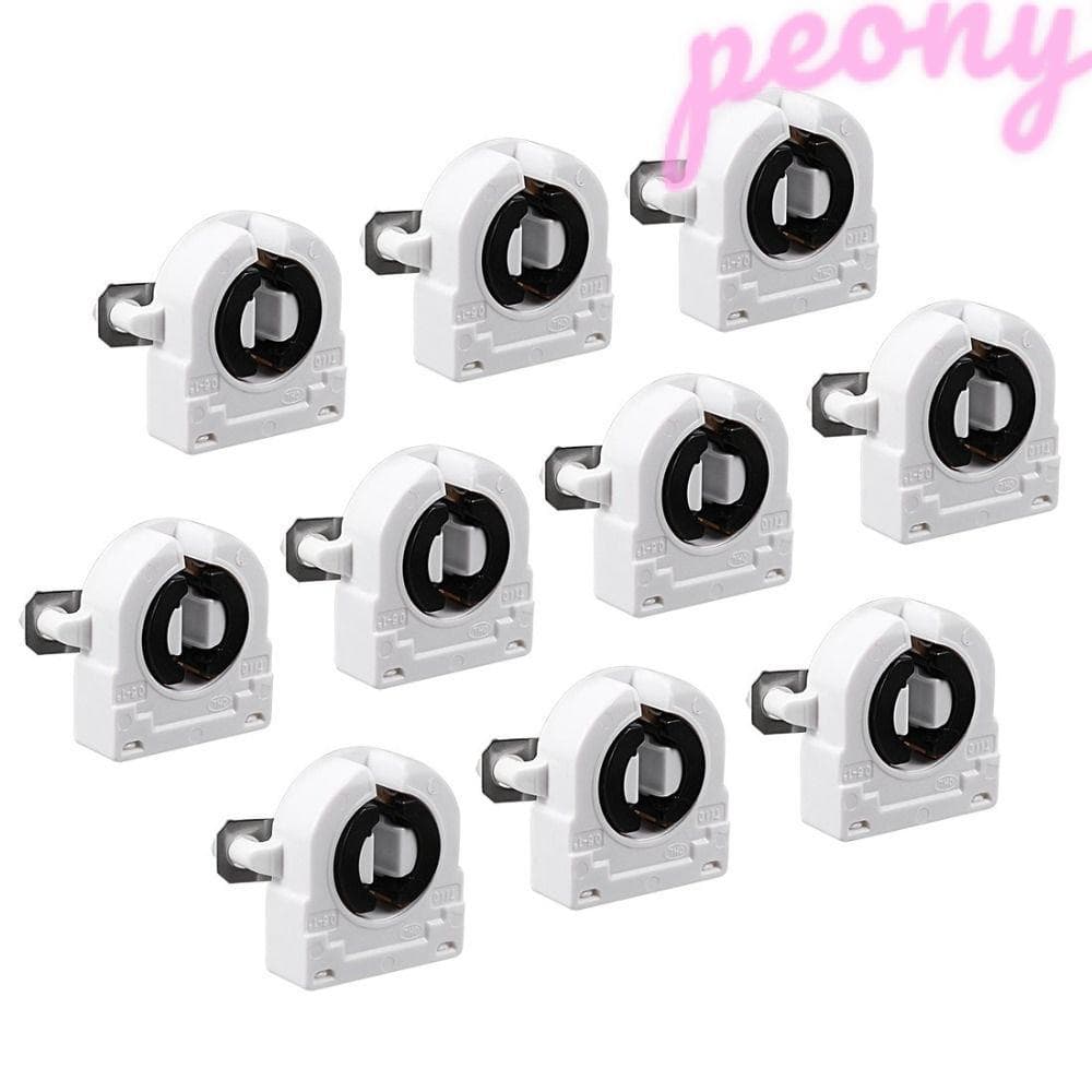 Suporte Para Luz Fluorescente PEONY 10Pcs T8 , De Longa Duração . Base G13 Durável , Soquete De Lâmpada De Lápide Não Ca