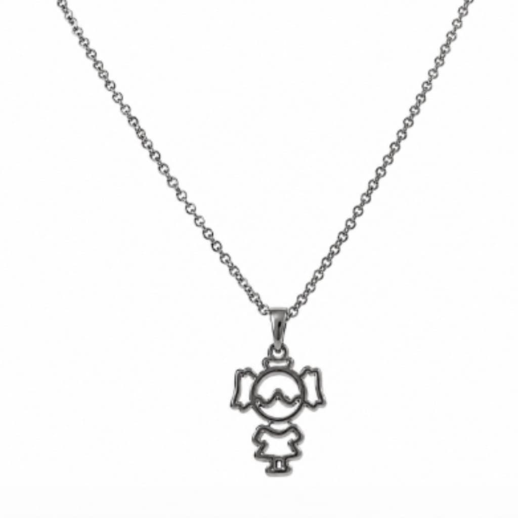 Colar Pingente Menina Feminino Aço Inox Premium Luxo