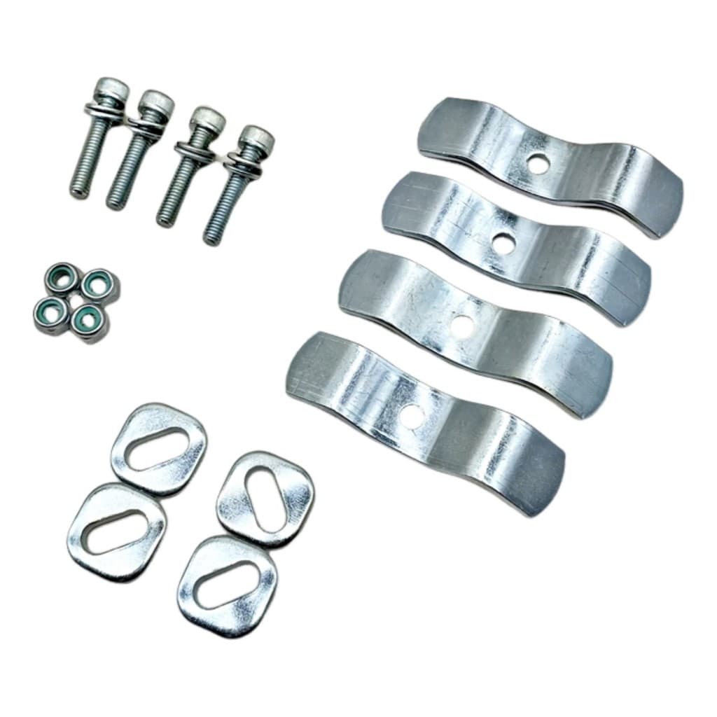 CONJUNTO PRESILHAS FIXAR BASE COMPATIVEL COM  BAÚ GIVI  35 FLOW 33 45 47 LITROS