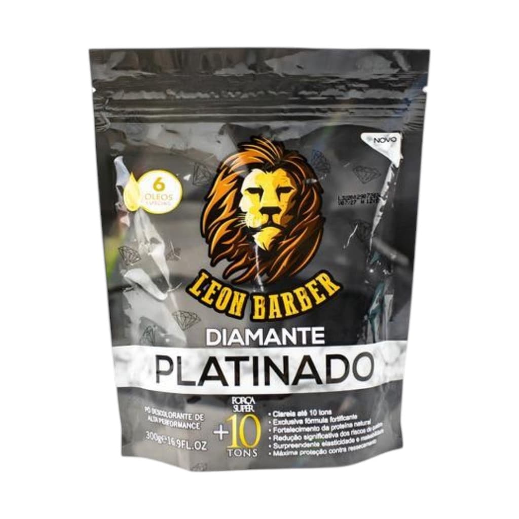 Pó Descolorante PLATINADO 300G - LEON BARBER