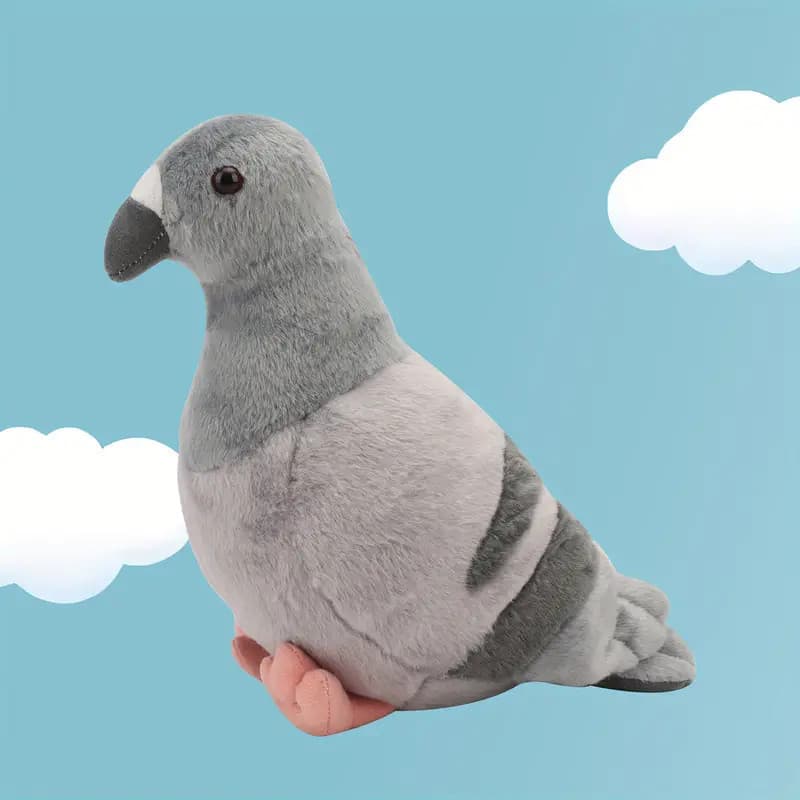 MOLUTIAN Simulação Pombo Brinquedo De Pelúcia Pássaro Boneca Decoração De Casa Presente De Aniversário Natal Para Crianç