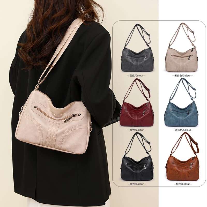 Bolsa de ombro feminina bolsa mensageiro bolsa de peito All-Match estudante de grande capacidade