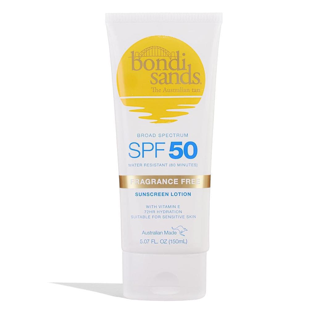 BondiSandsLoção Corporal Protetora Solar Sem Fragrância SPF50 | Hidratante, Proteção de Amplo Espectro, Transparente, Re