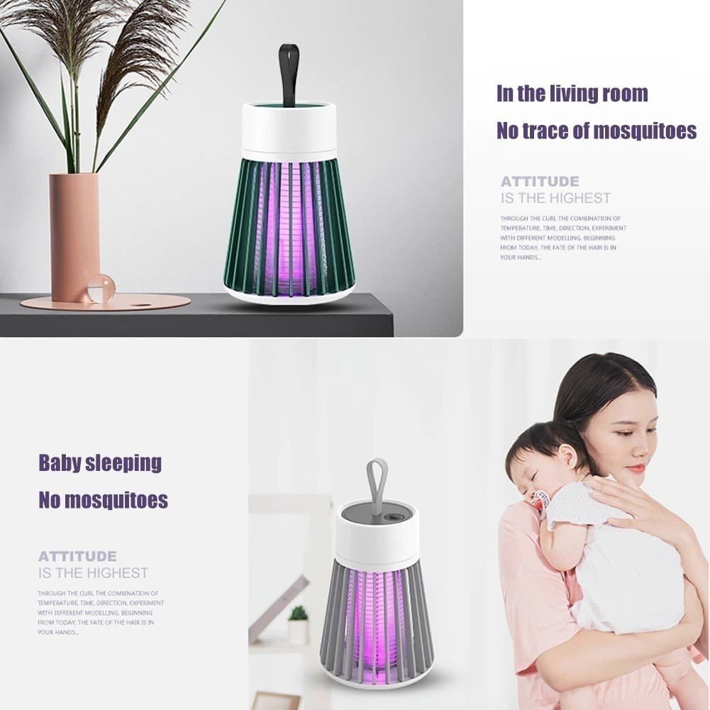 Lâmpada Com Luz Usb Recarregável Repelente Para Insetos