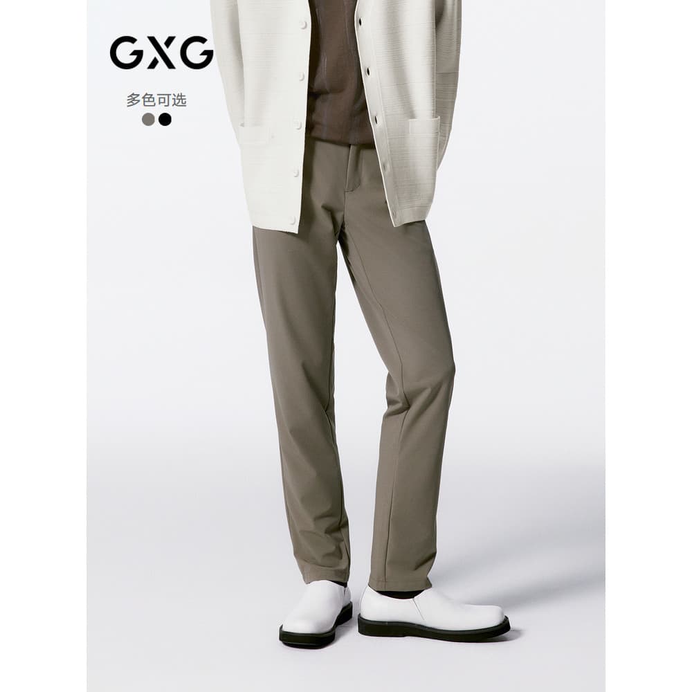G GXG Roupas Masculinas Commuter Quatro Lados Elástico Terno Calças Slim-Fit Calças Casuais Verão G24X023054