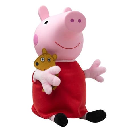 Boneca Peppa Pig Crescendo com a Peppa Pig - com Ursinho de Espuma Baby Brink