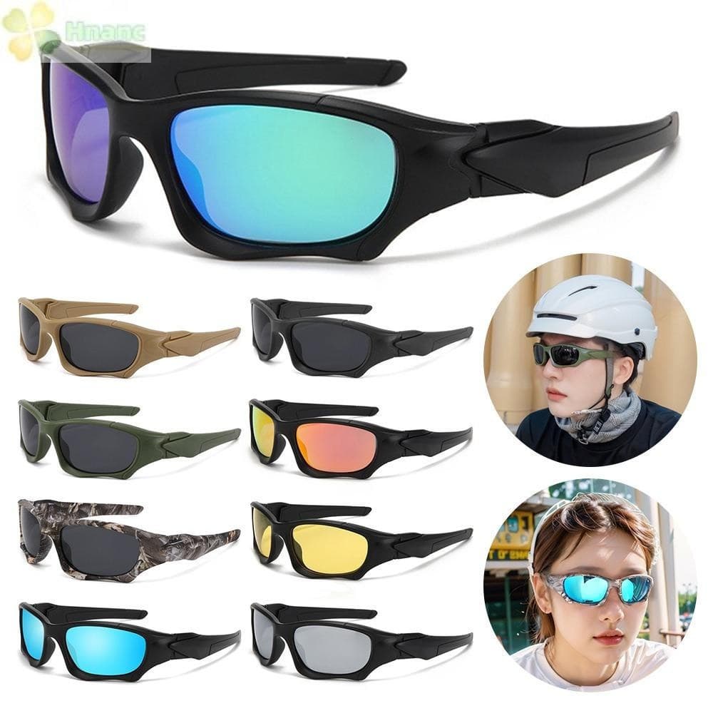 Óculos De Sol Polarizados HNANC , Esportivos Com Design À Prova De Vento Proteção UV400 Ciclismo Estilo Vintage