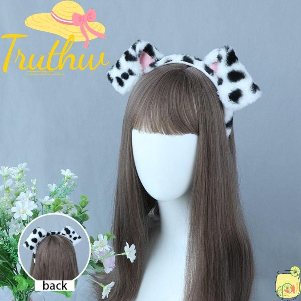 TRUTHW Orelhas De Cachorro Bandana , Cosplay De Pelúcia Lolita Hairband , Moda Animais Gótico Cabelo Hoop Feminino Menin