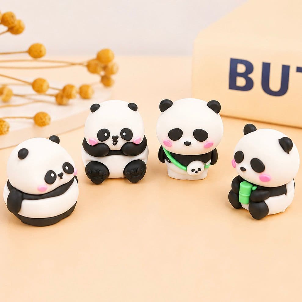 Apontador Panda Kawaii Sem Depósito Mini Papelaria Fofa para Escola