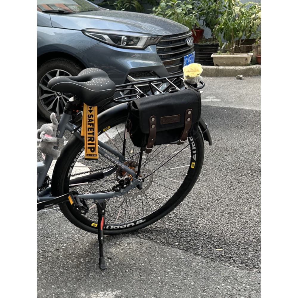 Saco de bicicleta saco de feixe dianteiro montanha bezerro cabeça saco da motocicleta alça dianteira Retro sela saco cic