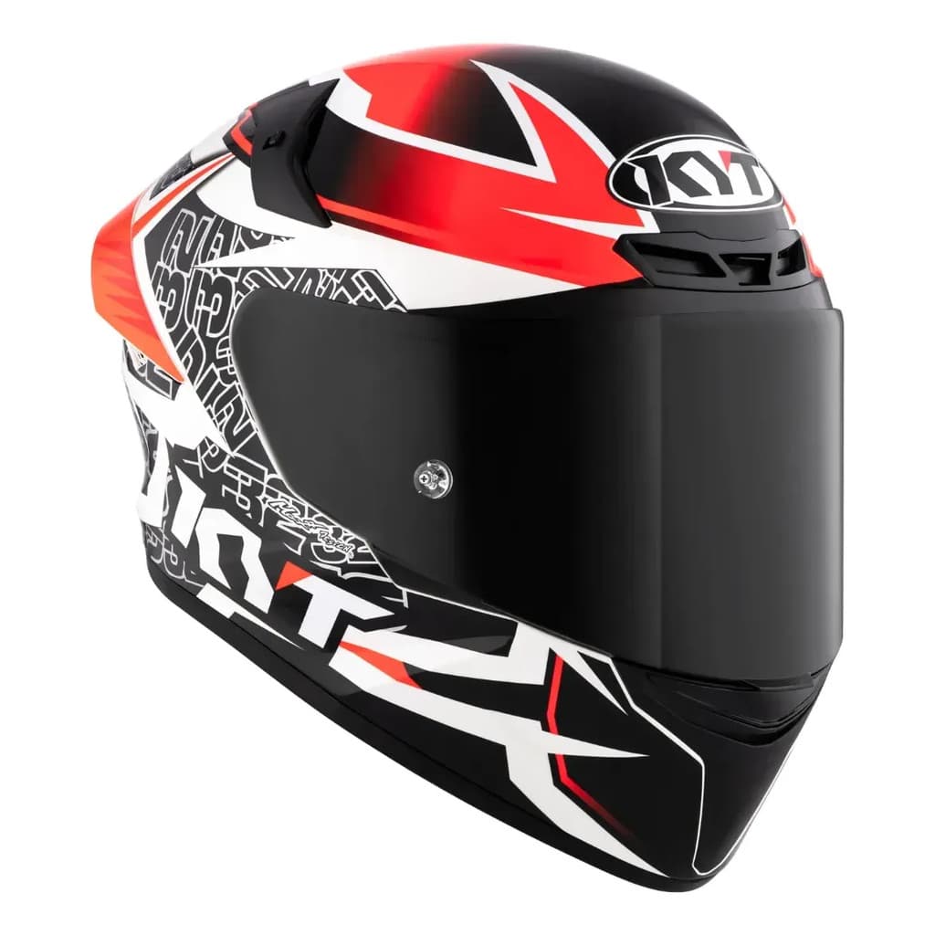 Capacete Kyt Tt Course Vinales Balance Vermelho + Viseira fume