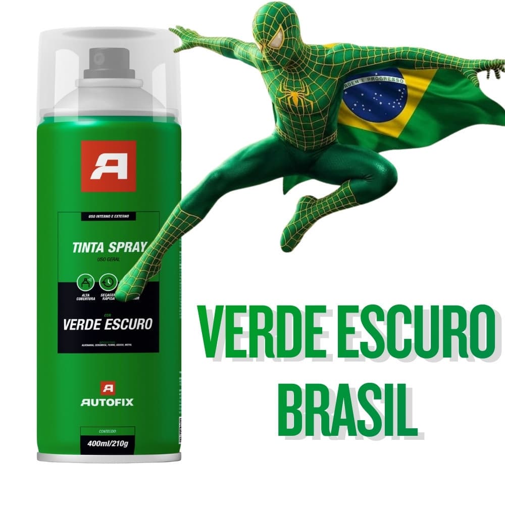 Tinta Spray Verde Escuro Brasil 400ml Envio Expresso