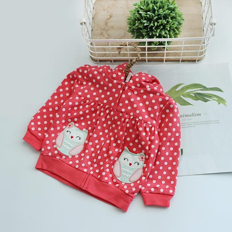 Primavera outono crianças jaqueta meninas versão coreana com capuz Casual moletom bebê puro algodão Cardigan Outing roup