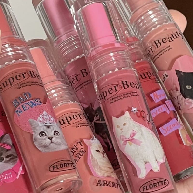 Dudu Lip FLORTTE/Flor Lolia Lip Gloss Monster Melia Lip Essence Mel Lip Oil Lip Gloss Hidratante Transparente