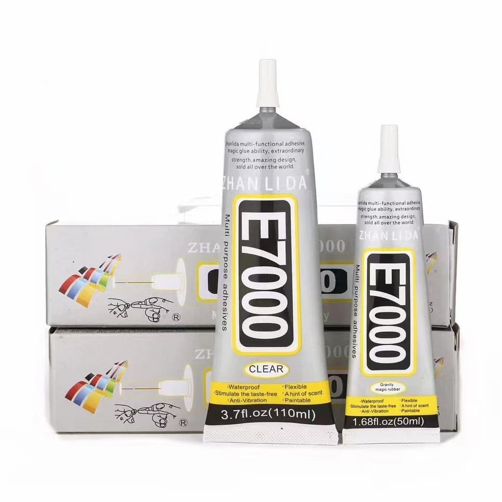 1pc 50ml E7000 Cola Transparente Com Agulha De Distribuição Adesivo De Tecido À Prova D'água Para DIY , Roupas E Artesan