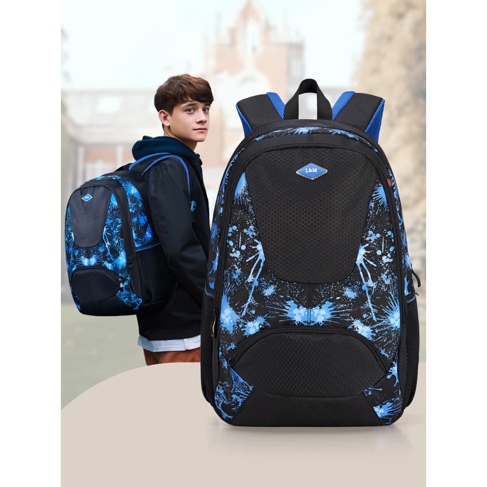 L & M mochila versão coreana estudantes do ensino médio mochila escola primária estudantes mochila moda Casual grande