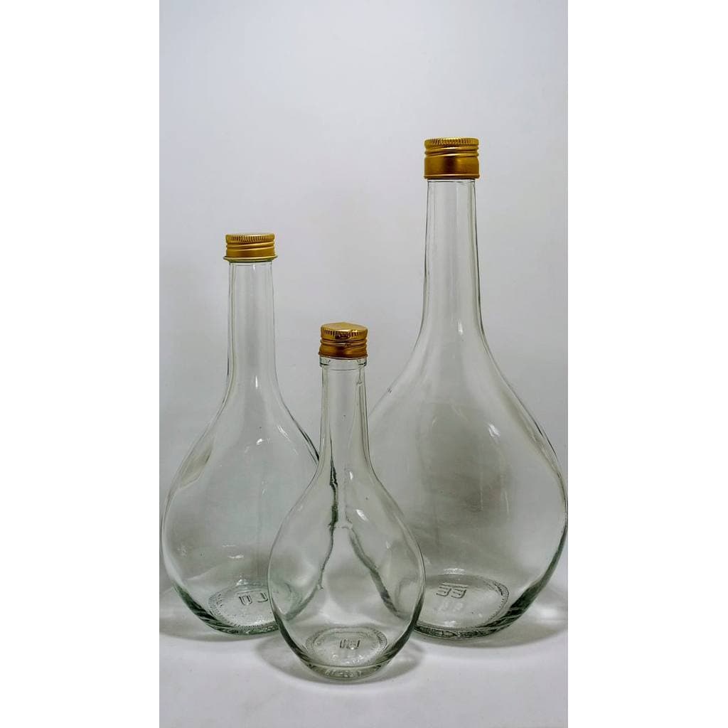 Kit Garrafas de Vidro Mts 187ml 375ml ,750ml