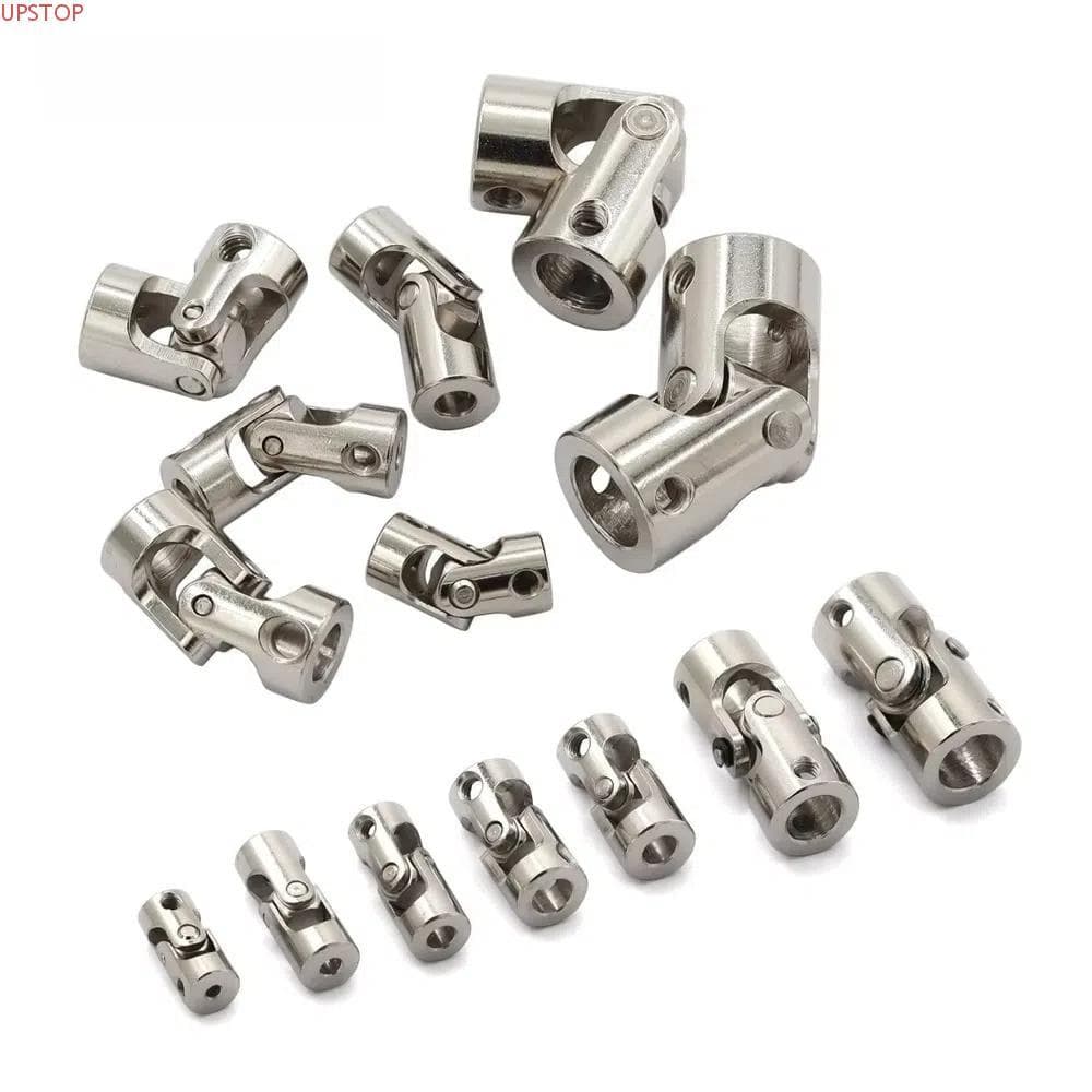 Junta UPSTOP Cardan , Conector De Motor Universal De 2.3/3/4/5/6/8/10/12 Mm , Acoplador De Eixo De Metal Prateado De Vár