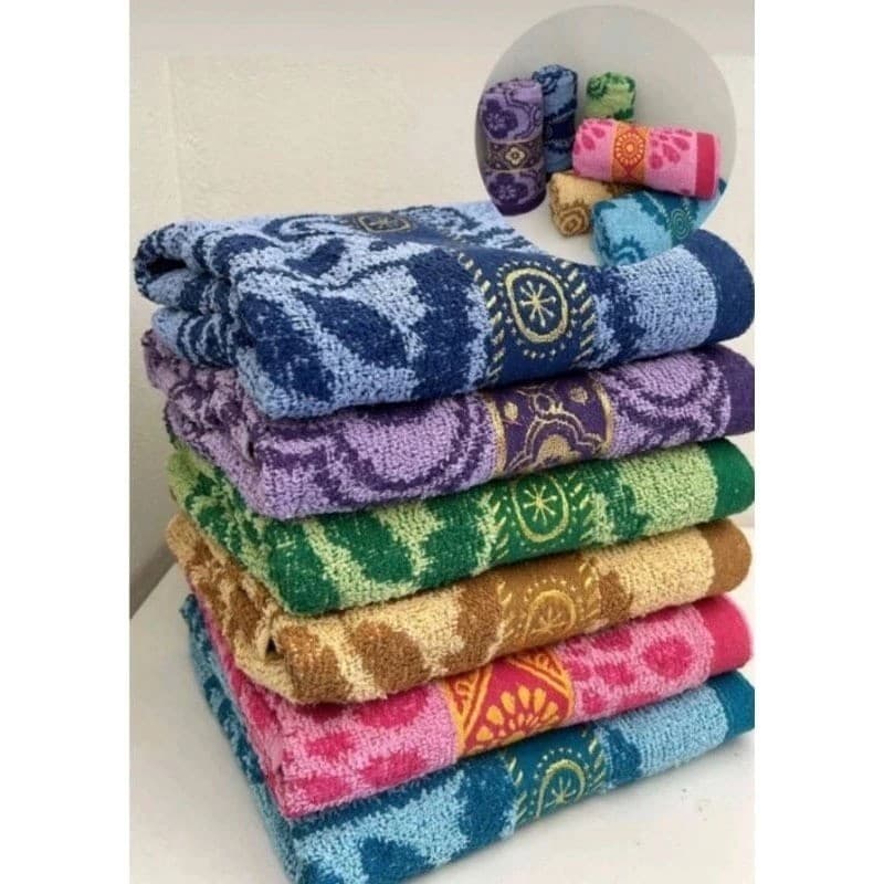 kit toalha de banho 5 peças grande (lisa cor sortida)1.37cm X 68cm 450g-IDee Home