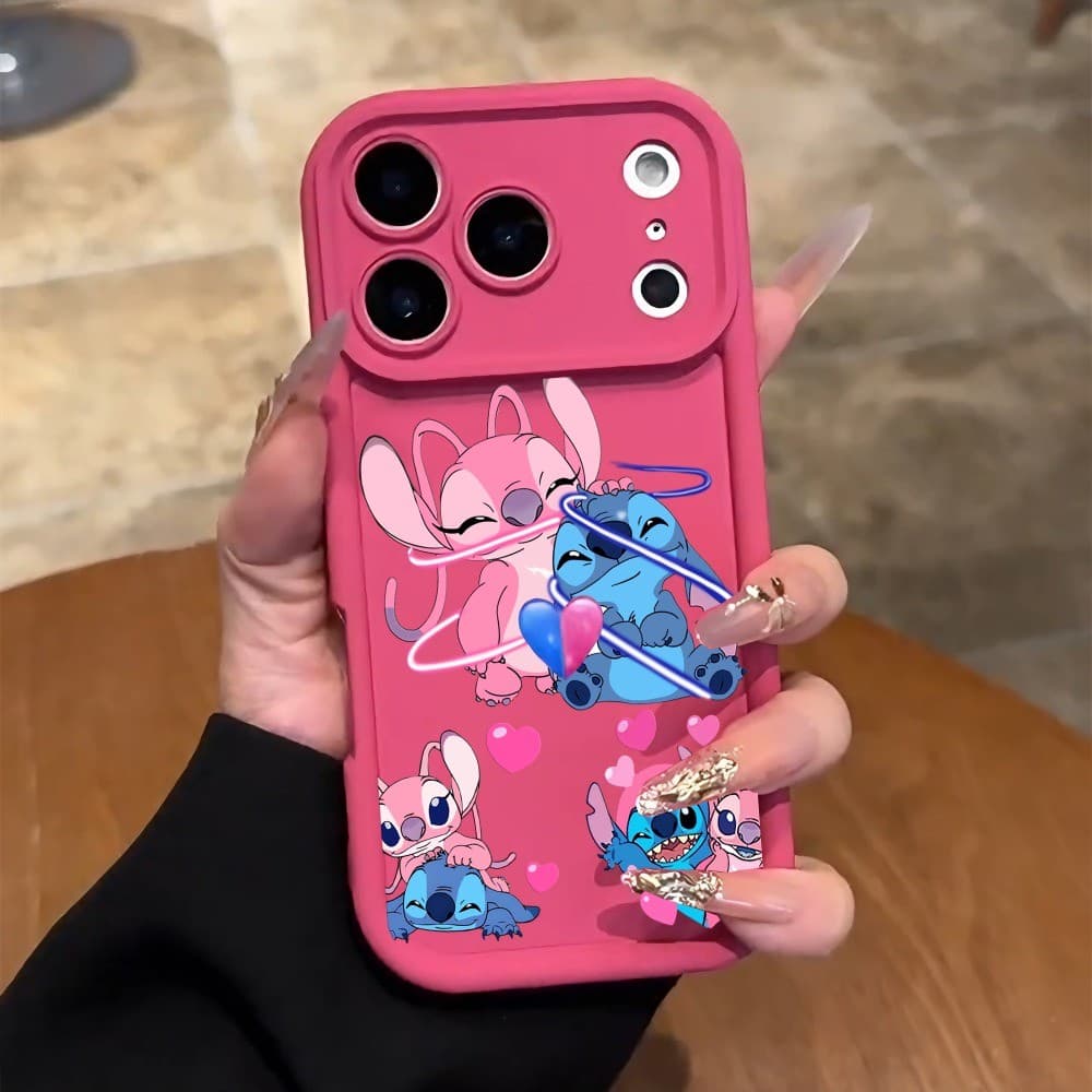 Capinha Anti-Impacto De Silicone Stitch Para iPhone 17 16 15 14 13 12 11 Pro Max Plus Air XR Xs Capa de celular