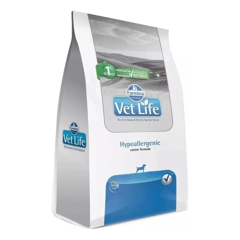 Ração Vet Life Hypoallergenic Mini 10,1kg Cães Pequenos Alergia