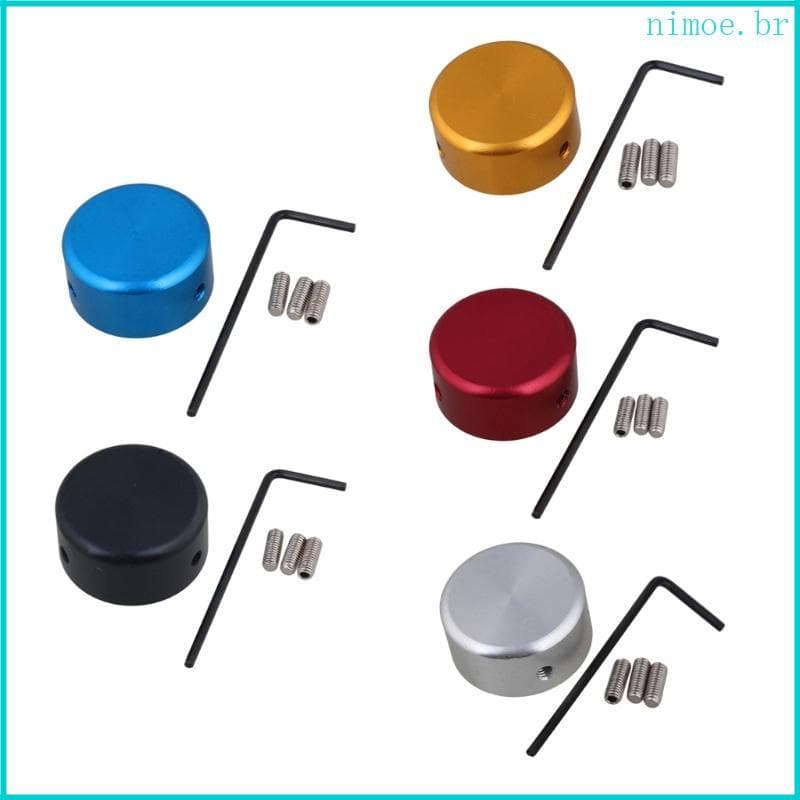 Nim Liga Alumínio Ferramentas Peças Interruptor Pé Toppers Botões Efeito Guitarra Pedal Prego Tampas Almofada Cove