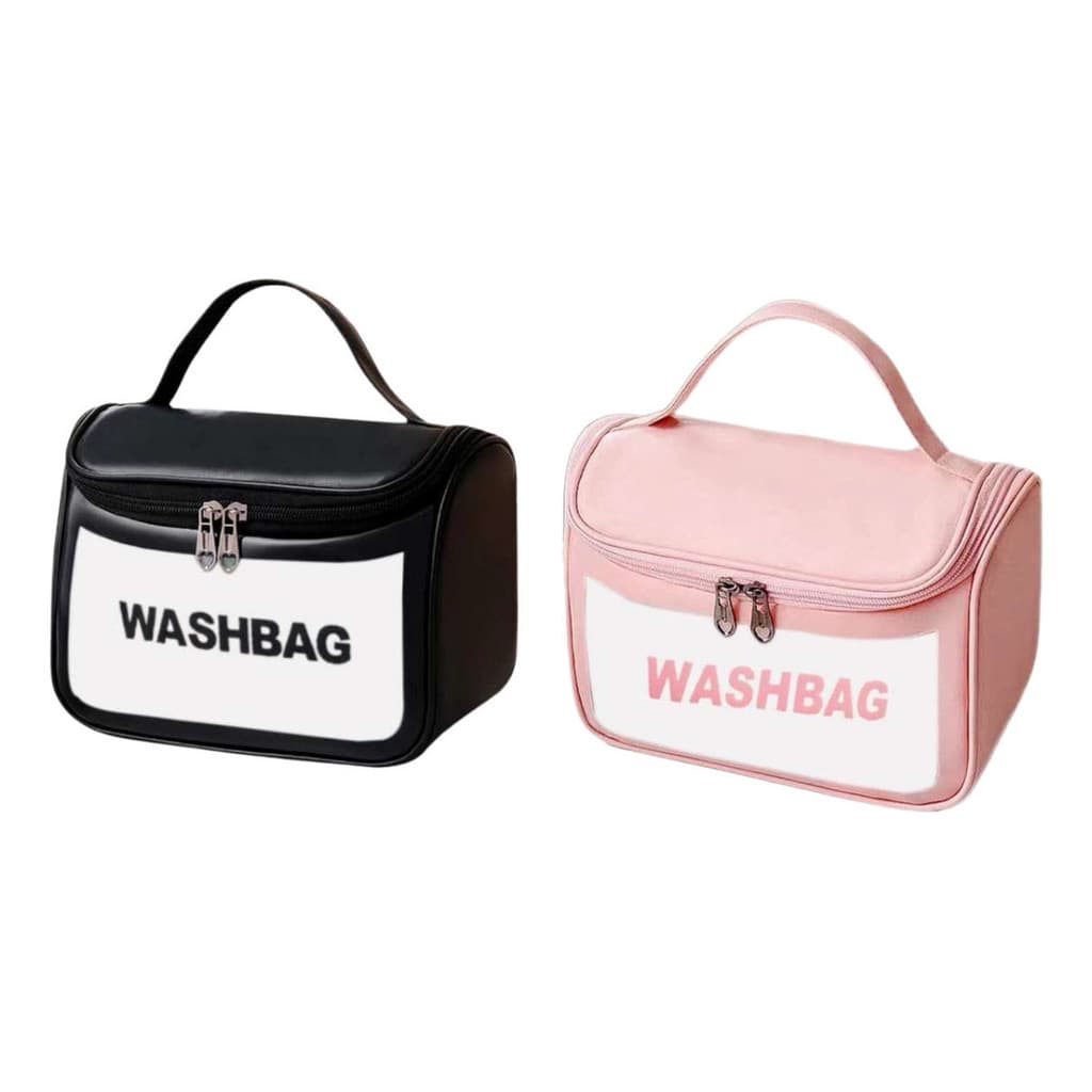 Necessaire Feminina Transparente Impermeavel Premium Mulher de Maquiagem Mediana