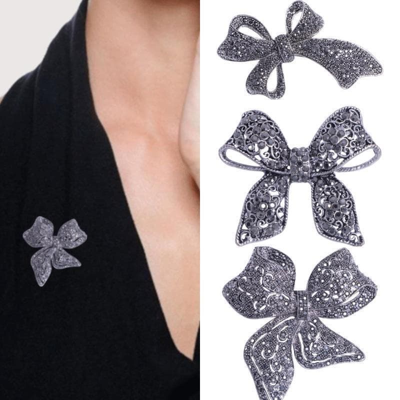 Decorador Espumante Strass Arco Broches Para Mulheres Unisex Festa De Escritório Amigo Presentes Jóias Acessórios Novo