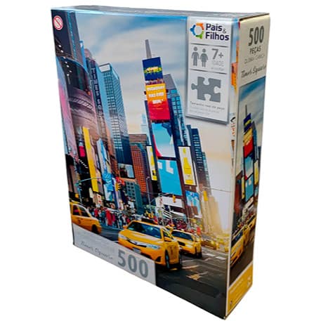 Quebra Cabeça Times Square 500 Peças Divertido