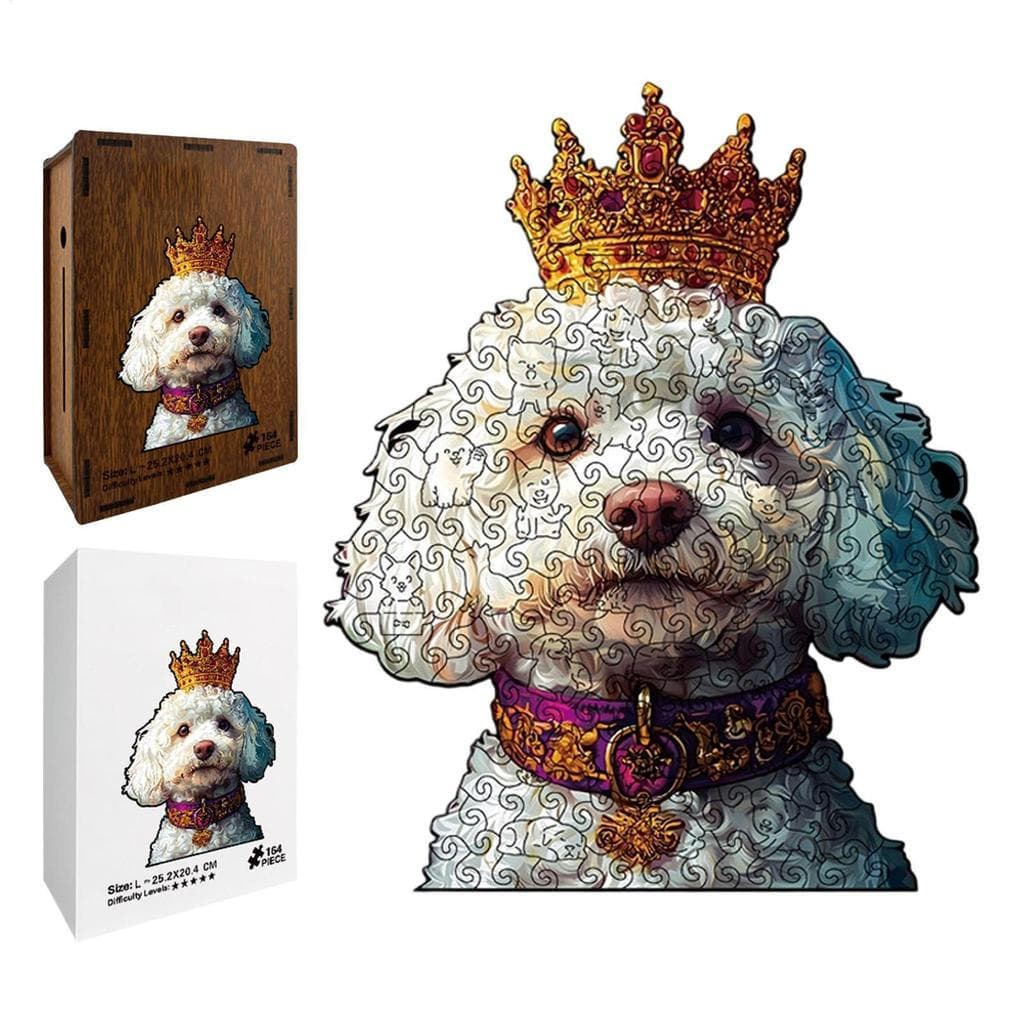 Cachorro De Pelúcia ​ Brinquedo De Quebra-Cabeça , Cofrinho Desafiador , De Madeira Em Formato Estranho Para Aliviar O E