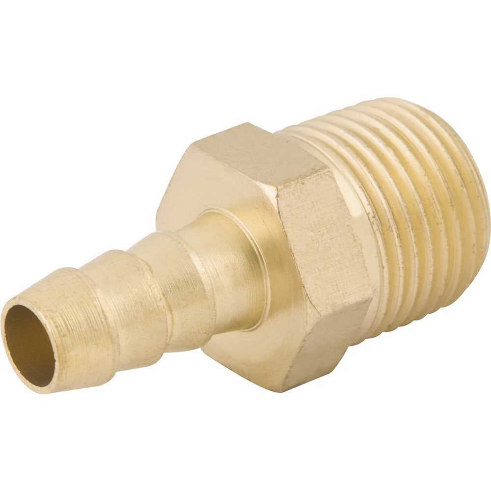 Espigão rosca macho de 1/4" NPT com escama de 1/4" 3 peças
