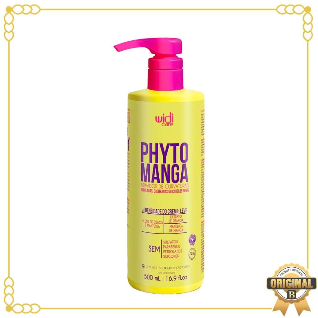 Creme de Pentear Phytomanga Ativador de Curvaturas Efeito Leve 500 ml Widi Care