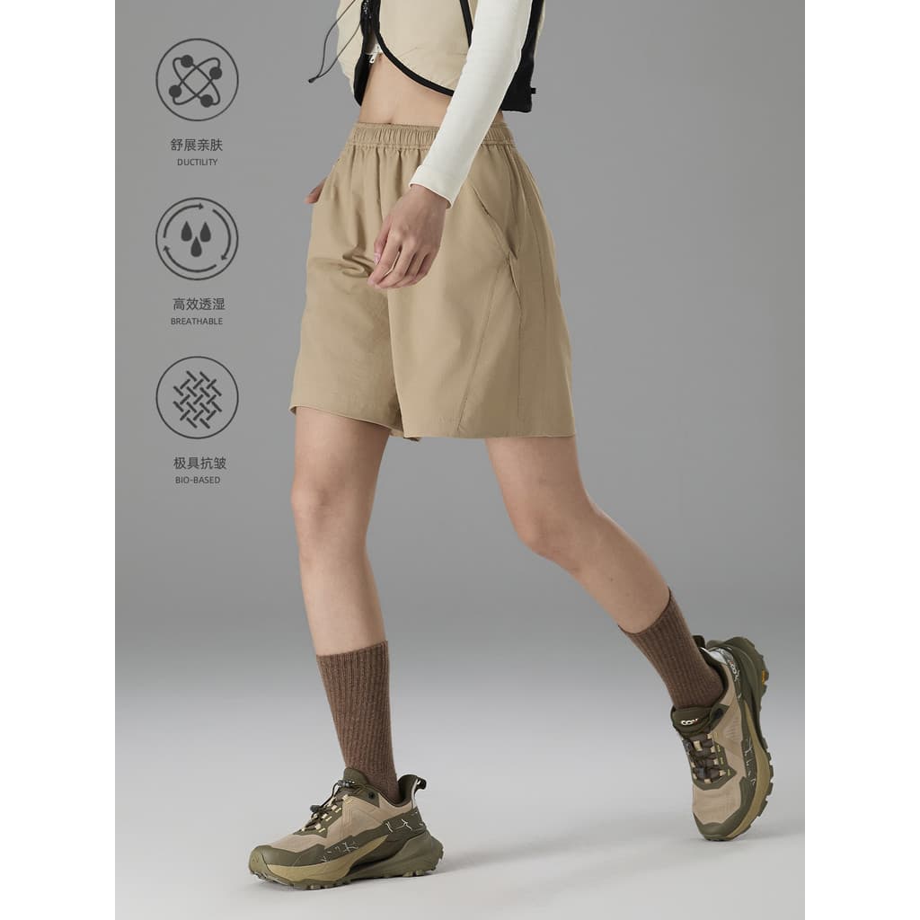 TRIP & CO Esportes ao ar livre Shorts respiráveis de secagem rápida Mulheres Verão Calças de praia leves Calças cortadas