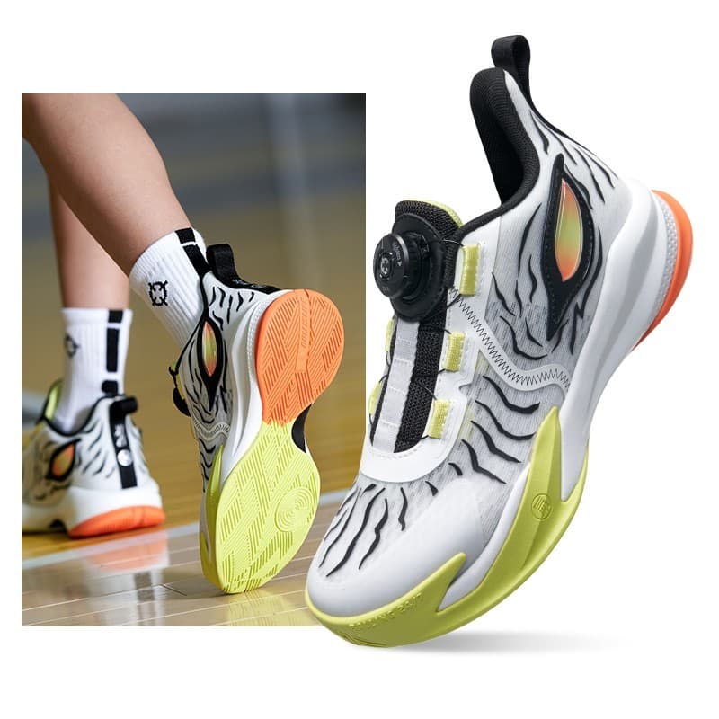 Tênis de basquete infantil padrão Monster 2 Training Camp Jogando Jogo Calçados esportivos Segunda geração TPU Amortecim