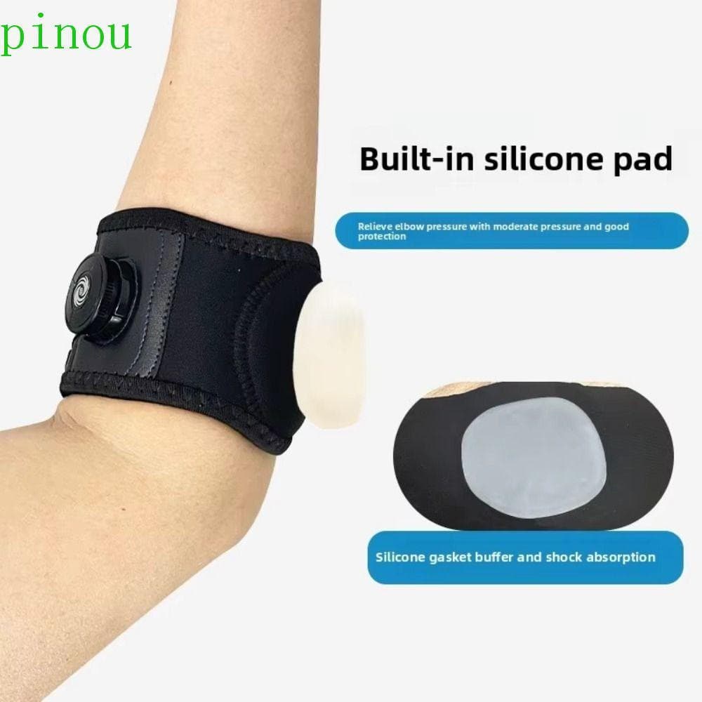 Faixa De Suporte De Braço PINOU , Cinta De Cotovelo De Tênis Pressurizada Com Almofada De Silicone Embutida , Alça Golfe