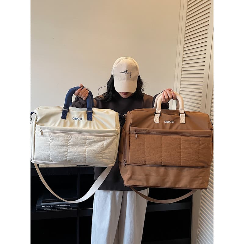 Bolsa de viagem expansível de grande capacidade, moda feminina, curta distância, viagem de negócios, bolsa de lazer, esp