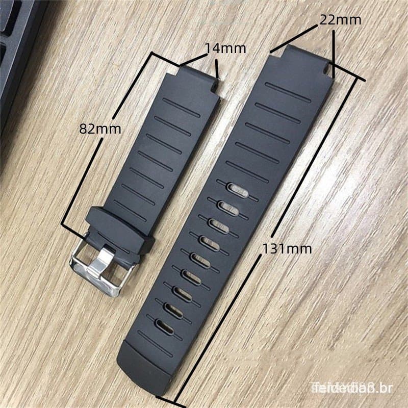 Adequado para pulseira de relógio Skmei 1841 preta e branca, pulseira sólida de PU para esportes ao ar livre, compatível
