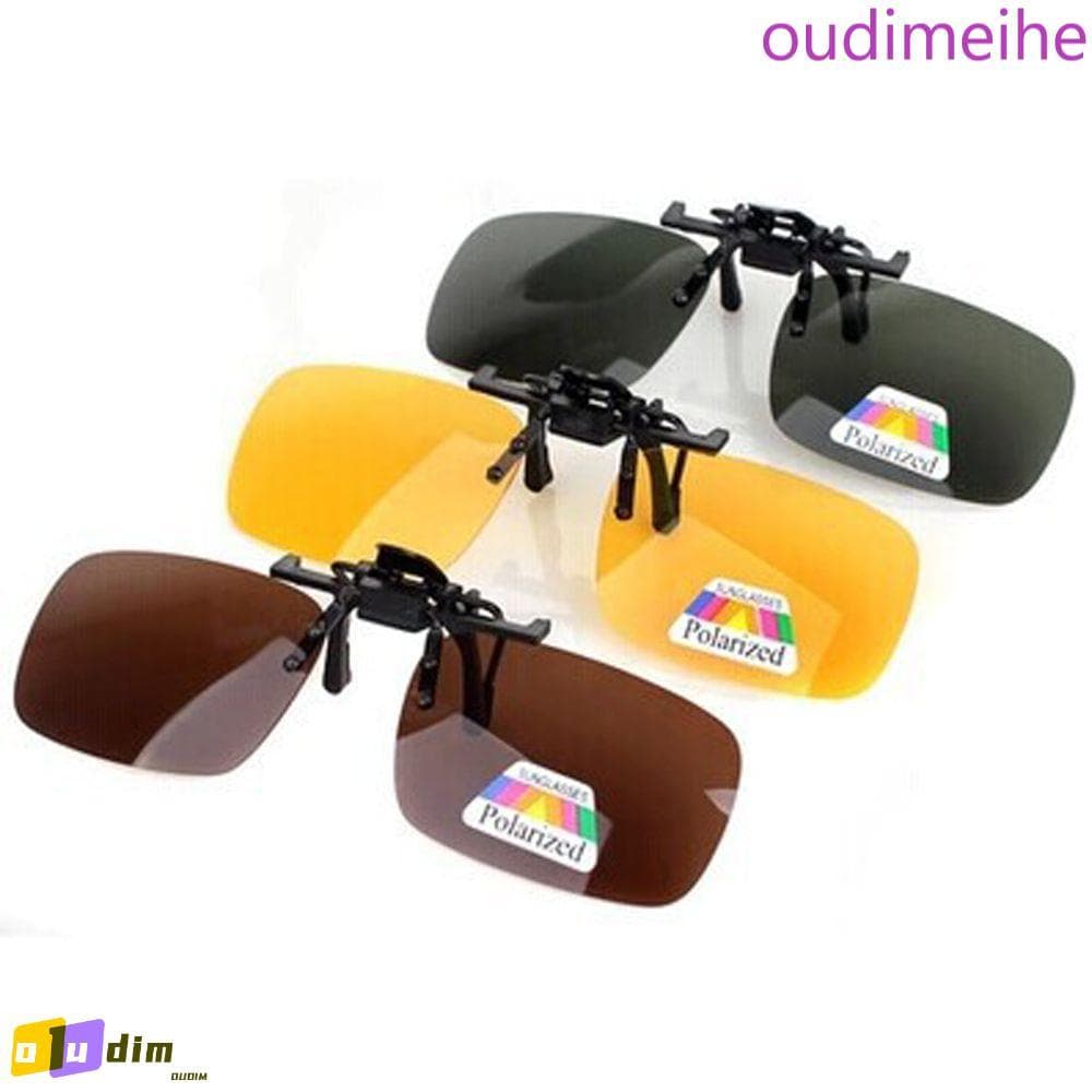 OUDIMEIHE Óculos Polarizados Viagem Visão Noturna Clipon Proteção UV Pesca Vintage Flip Up Eyewear