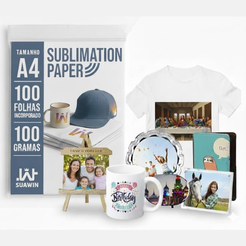 Papel para sublimação A4 - 100 folhas/ SuaWin Premium - Zero Marcas