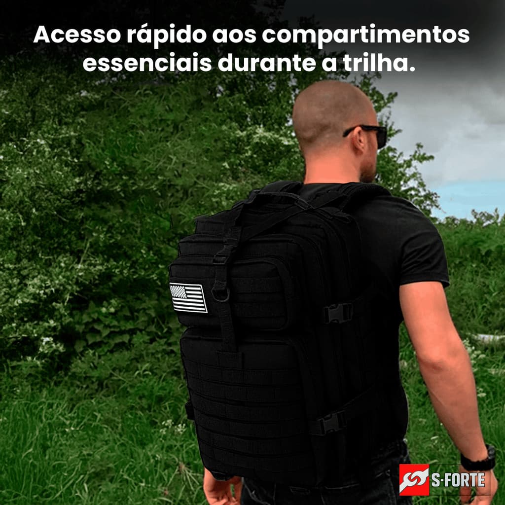 Mochila de Aventura com Distribuição de Peso e Conforto em Longas Trilhas